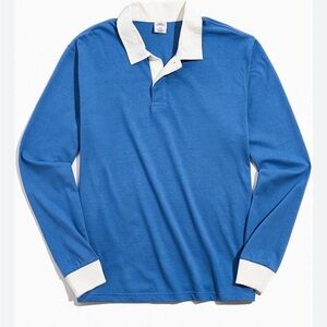 Urban Outfitters Blue and Cream Top